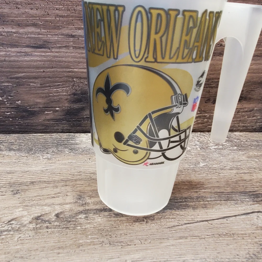 1990's Souvenir Stadium Collector Cup New Orleans Saints Mike Ditka‎ Rare